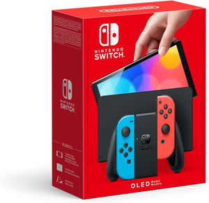 Nintendo Switch OLED Console - Neon Blue/Neon Red