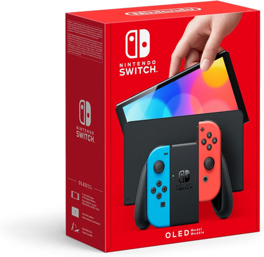 Nintendo Switch OLED Console - Neon Blue/Neon Red