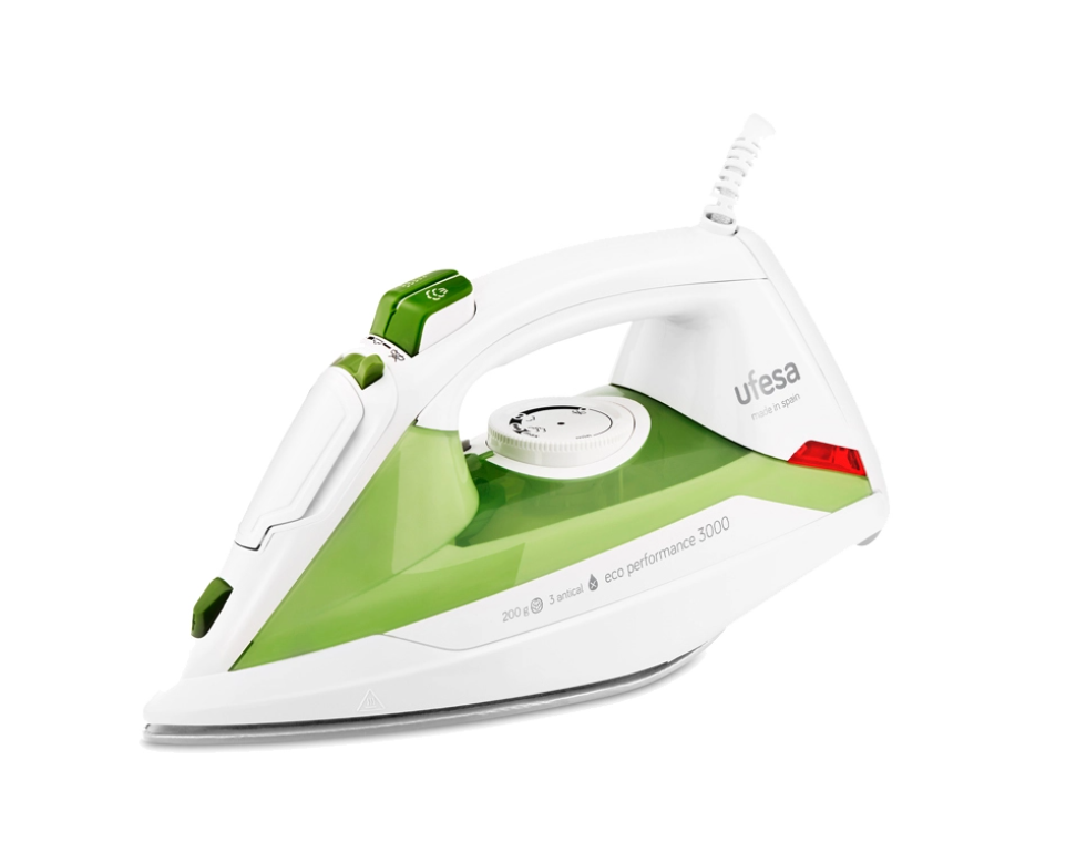 Ufesa PV3500 ECO Steam-dry iron 3000 W Green, Whiten **EU PLUG** - New