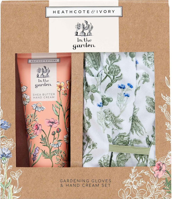 Heathcote & Ivory In The Garden Gardening Gloves & Hand Cream Set