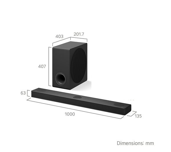 LG US80TR 5.1.3Ch Wireless Sound Bar with Dolby Atmos & Wireless Subwoofer