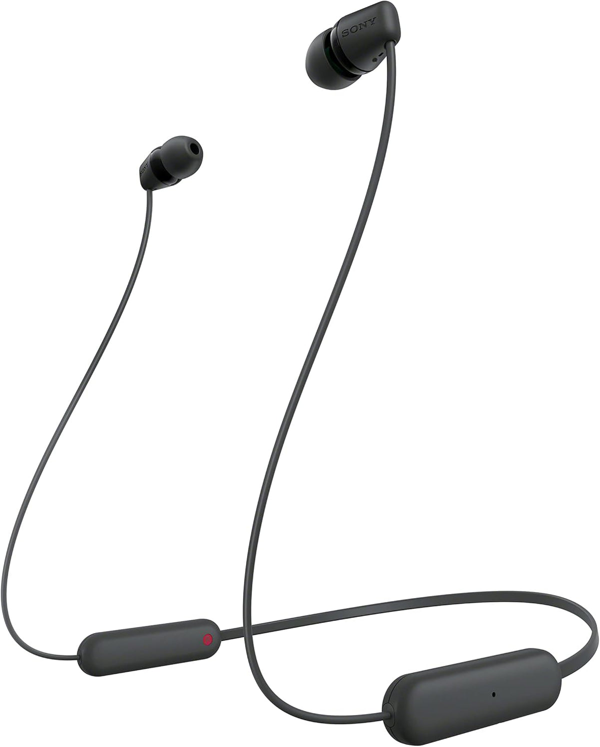 Sony WI-C100 Bluetooth Wireless In-Ear Headphones with Mic/Remote, Black