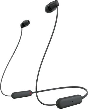 Sony WI-C100 Bluetooth Wireless In-Ear Headphones with Mic/Remote, Black