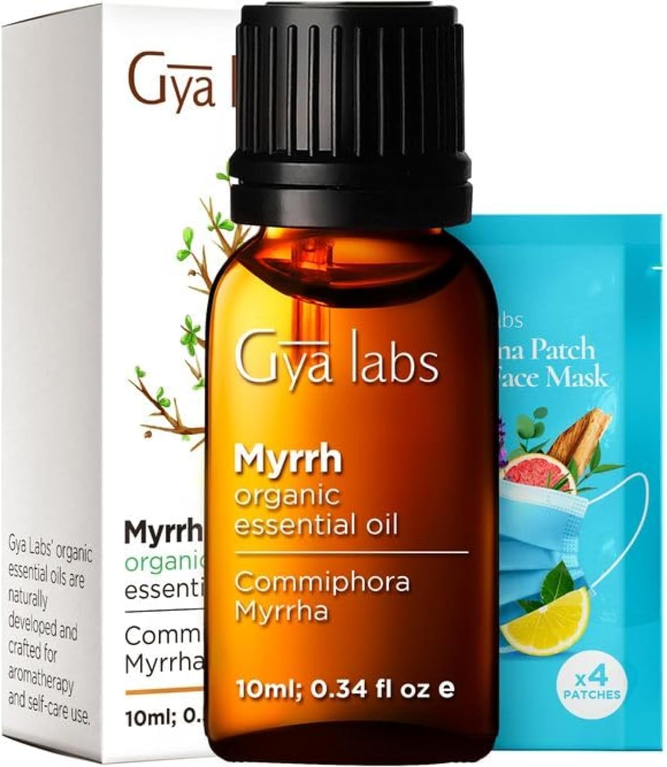 Gya Labs Myrrh Essential Oil Organic for Skin - 100% Pure Therapeutic