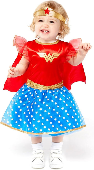 Girls 2-3 yrs Official Wonder Woman DC Superhero Comic Book Fancy Dress Costume - Rebx.co.uk