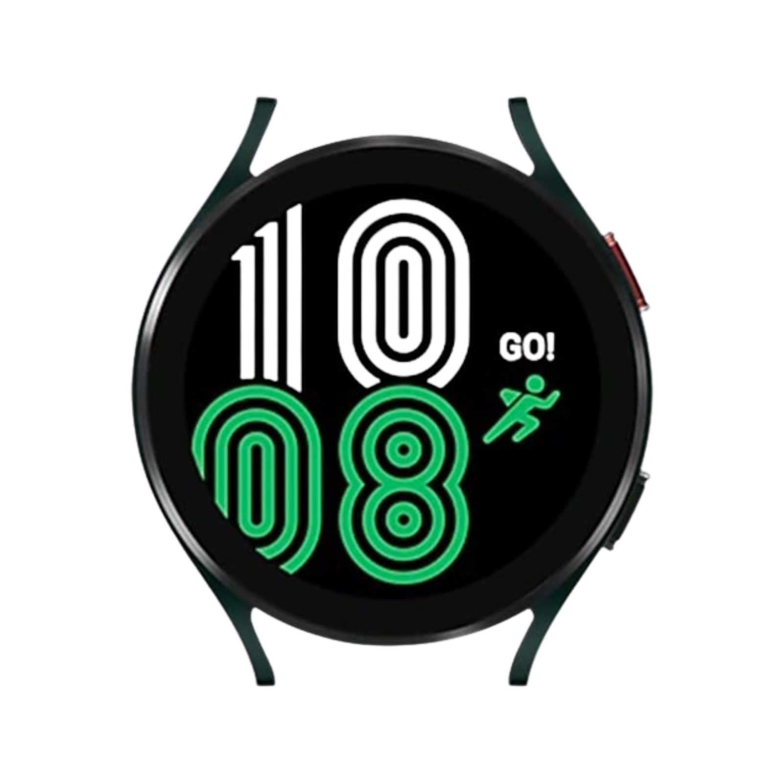 Samsung Galaxy Watch4 (Cellular, 44mm) - Aluminium, Green + Black Strap