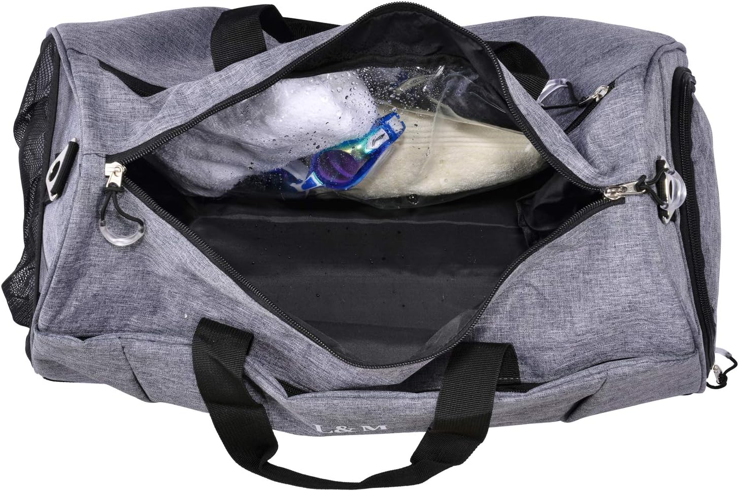 Gym Bag with Shoes Compartment and Wet Pocket,Sports Duffel Bag for Yoga