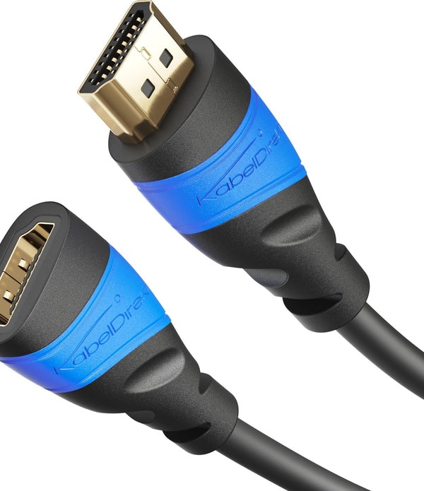 HDMI Extension cable with special A.I.S. shielding – 2m 4K@60Hz for stunning HD, - Rebx.co.uk