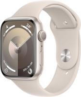 Apple Watch Series 9 (GPS, 45mm) Starlight Aluminium Case + Starlight Strap