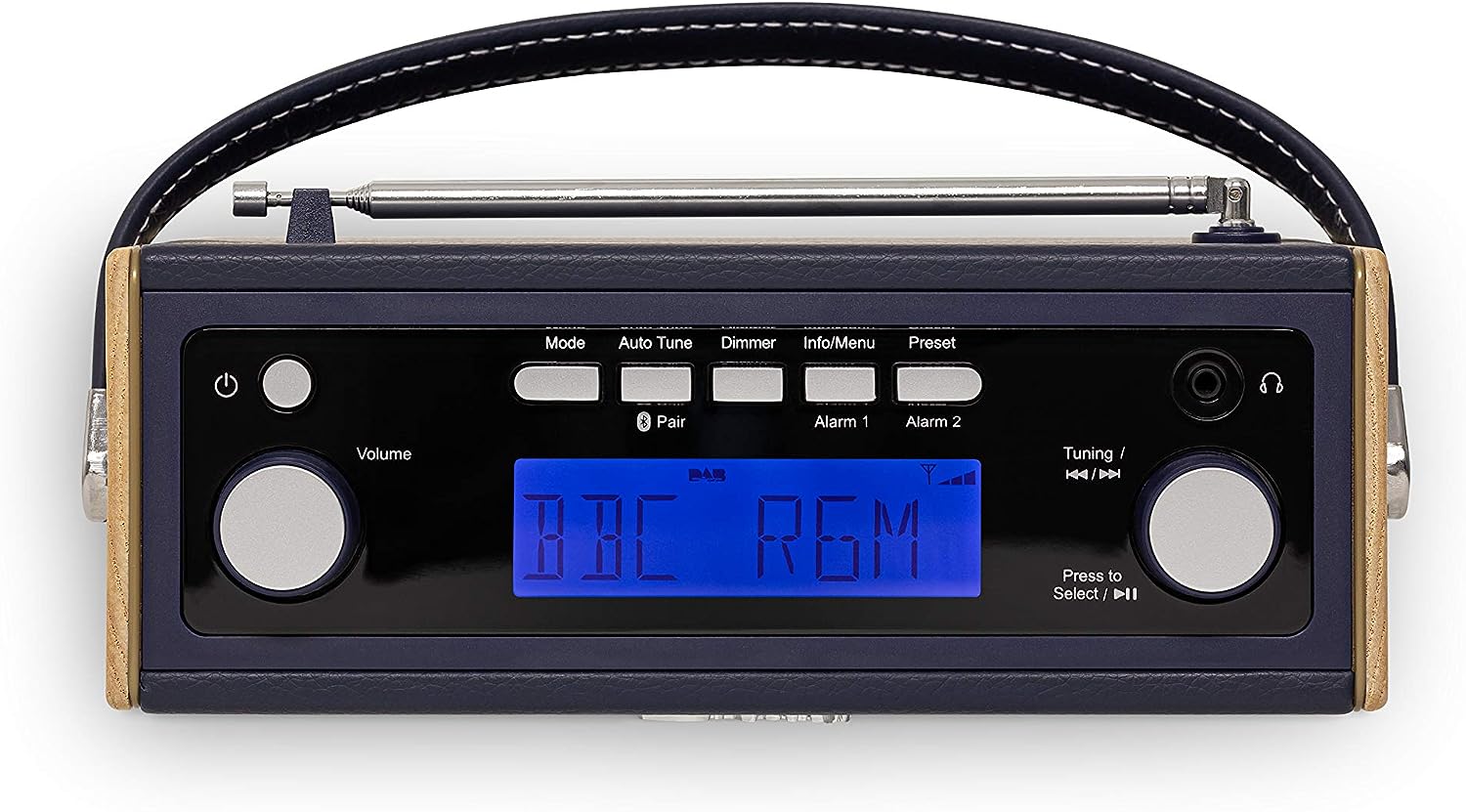 Roberts Rambler BT Stereo Bluetooth DAB/DAB+/FM Radio - DAB Radio With Bluetooth - Navy Blue