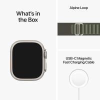 Apple Watch Ultra 49mm Titanium GPS + Cellular, Third-Party Green Alpine Loop