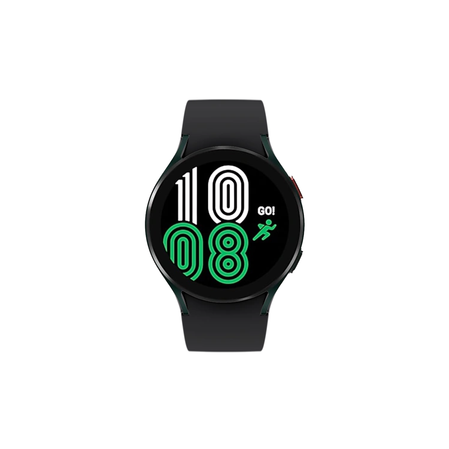 Samsung Galaxy Watch4 (Cellular, 44mm) - Aluminium, Green + Black Strap