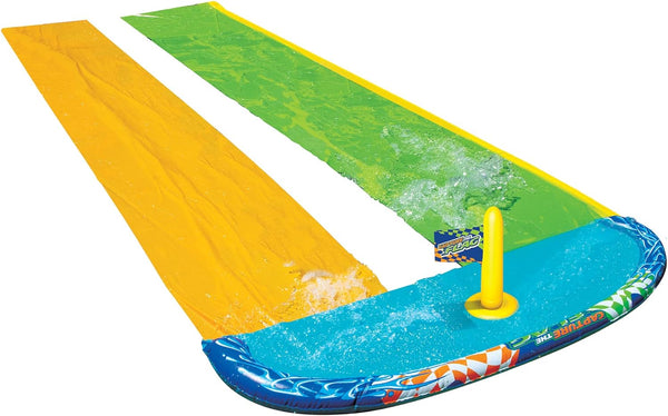 BANZAI 16 Feet Long Capture The Flag Racing Water Slide, Outdoor Activity - Rebx.co.uk