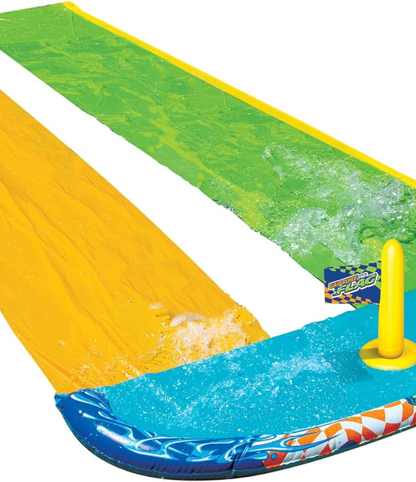 BANZAI 16 Feet Long Capture The Flag Racing Water Slide, Outdoor Activity - Rebx.co.uk