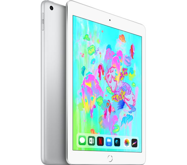 Apple iPad 9.7" 6th Gen (2018) 32GB A1893 iPadOS Tablet - Silver - view 2