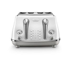 DELONGHI Icona Capitals CTOC4003.W 4-Slice Toaster White