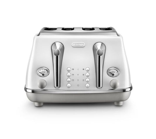 DELONGHI Icona Capitals CTOC4003.W 4-Slice Toaster White