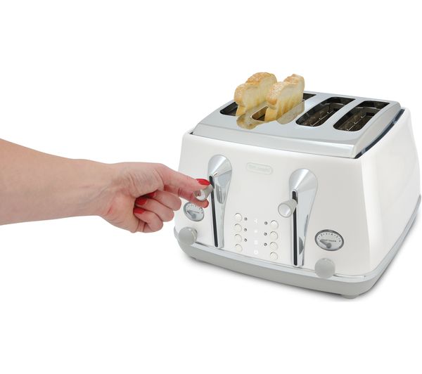 DELONGHI Icona Capitals CTOC4003.W 4-Slice Toaster White