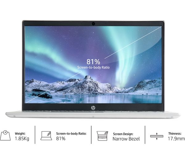 HP Pavilion 15-cs1506sa 15.6" Laptop, Intel Core i7, 8GB RAM, 256GB SSD, Silver