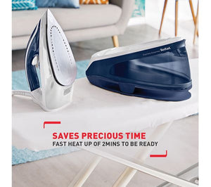 Tefal Express Essential SV6116 Steam Generator Iron - White & Blue