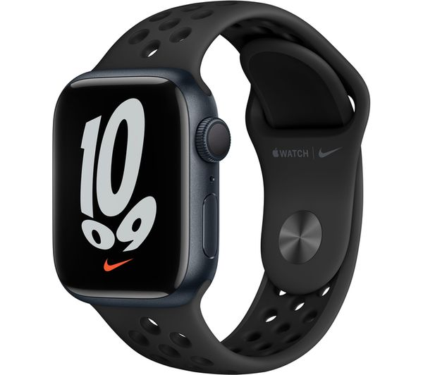 Apple Watch Series 7 (GPS, 41mm) Midnight Aluminium Case+Anthracite Sports Band