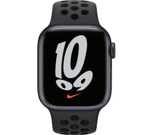 Apple Watch Series 7 (GPS, 41mm) Midnight Aluminium Case+Anthracite Sports Band