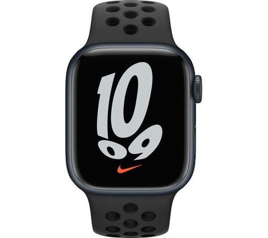 Apple Watch Series 7 (GPS, 41mm) Midnight Aluminium Case+Anthracite Sports Band
