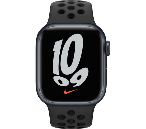 Apple Watch Series 7 (GPS, 41mm) Midnight Aluminium Case+Anthracite Sports Band