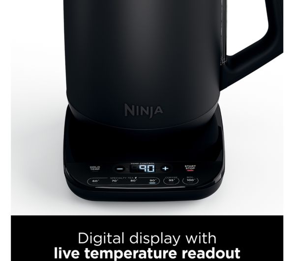 Ninja KT200UK Perfect Temperature Jug Kettle, Black