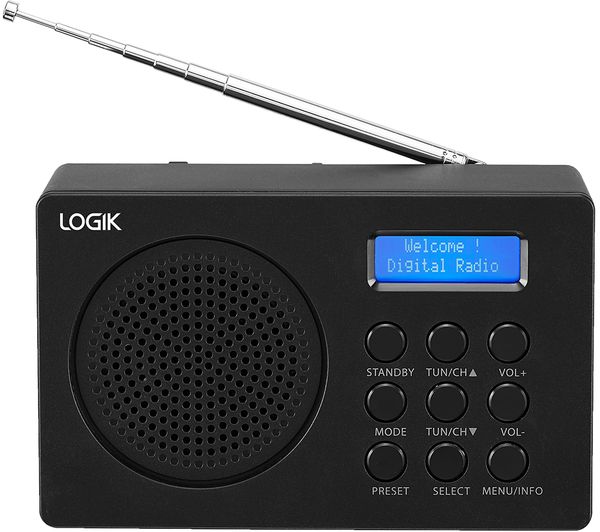 Logik L2DAB23 Portable DAB+/FM Digital Radio - Black