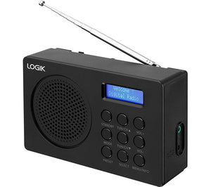 Logik L2DAB23 Portable DAB+/FM Digital Radio - Black