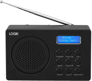 Logik L2DAB23 Portable DAB+/FM Digital Radio - Black