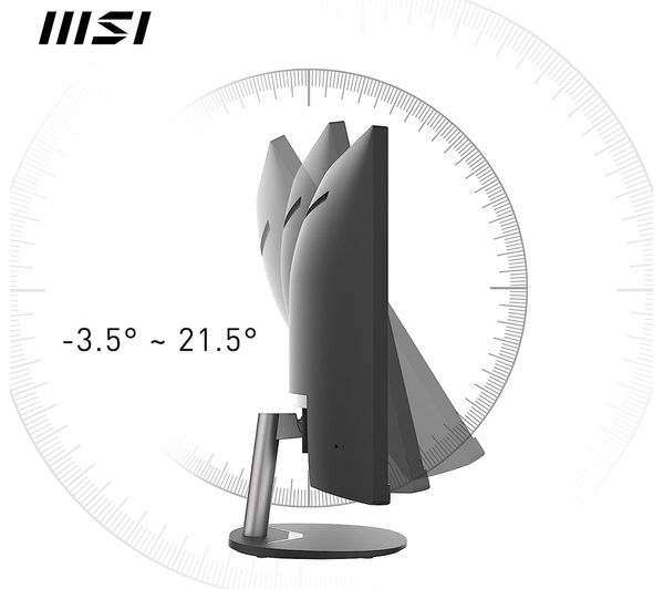 MSI PRO MP341CQ 34" UltraWide Quad HD Curved VA PC Computer Monitor - Black 7
