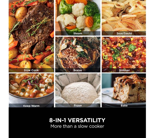 Ninja Foodi PossibleCooker MC1001UKWH 8-in-1 Slow Cooker Multi Cooker - White
