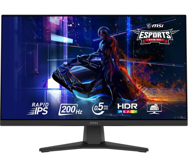 MSI MAG 272F 27" Full HD 1080p Rapid IPS PC Gaming Monitor Screen - Black