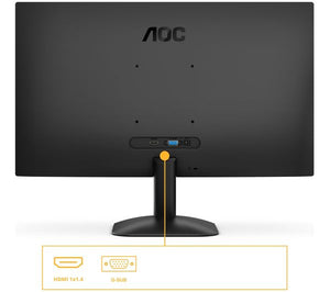 AOC 24B31H 24" Full HD 1080p LED PC Computer Monitor Screen Display - Black 7