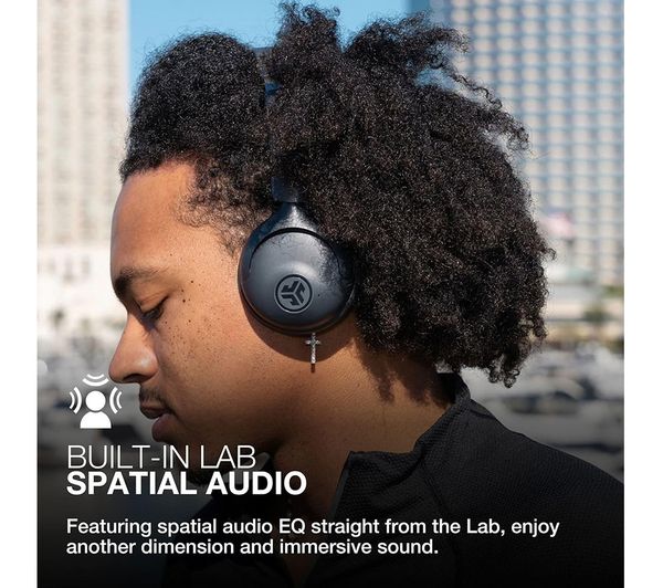 JLab Go Lux Wireless Bluetooth Noise-Cancelling Headphones, Graphite