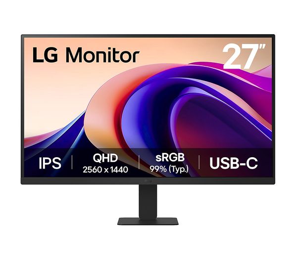 LG 27U631A-B 27" Quad HD 1440p IPS PC Computer Monitor Screen Display - Black