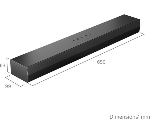 LG US20A 2.0 Compact Sound Bar TV Speaker Soundbar Home Cinema