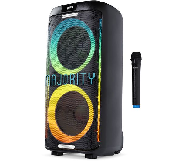 Majority Pulse 4 Portable Bluetooth Party Speaker, Black