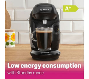 TASSIMO by Bosch Happy Friendly TAS102EGB Coffee Machine Black