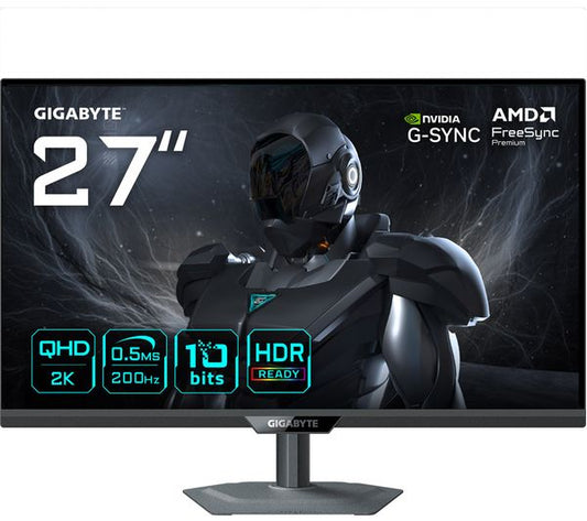 GIGABYTE G27Q20 27" Quad HD 1440p IPS PC Gaming Monitor Computer Screen - Black