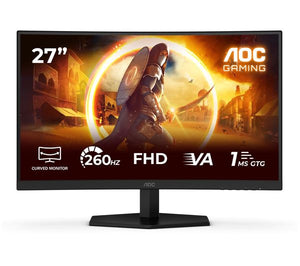 AOC C27G42ZE 27" Full HD 1080p Curved VA WLED PC Gaming Monitor Screen - Black