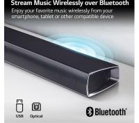 LG SQC1 2.1ch Soundbar with Wireless Subwoofer, Black