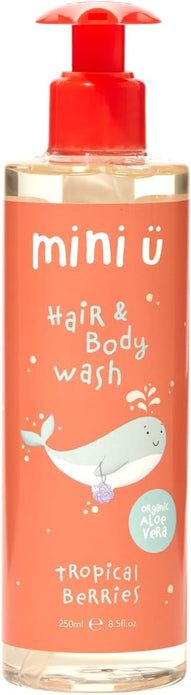 Mini U Natural body and hair washing gel for children and babies 250ml - 2 pack - Rebx.co.uk