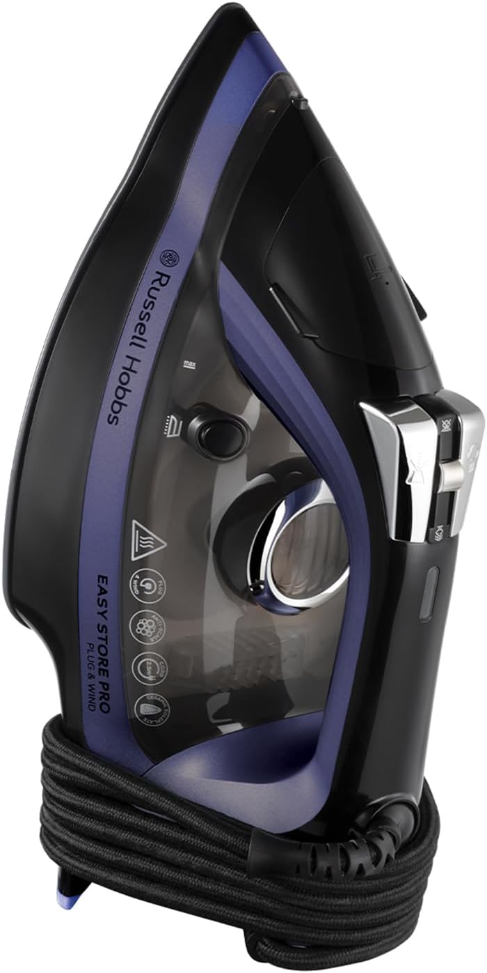 Russell Hobbs Iron Easy Store Pro Plug & Wind 2400W Ceramic Soleplate 26731