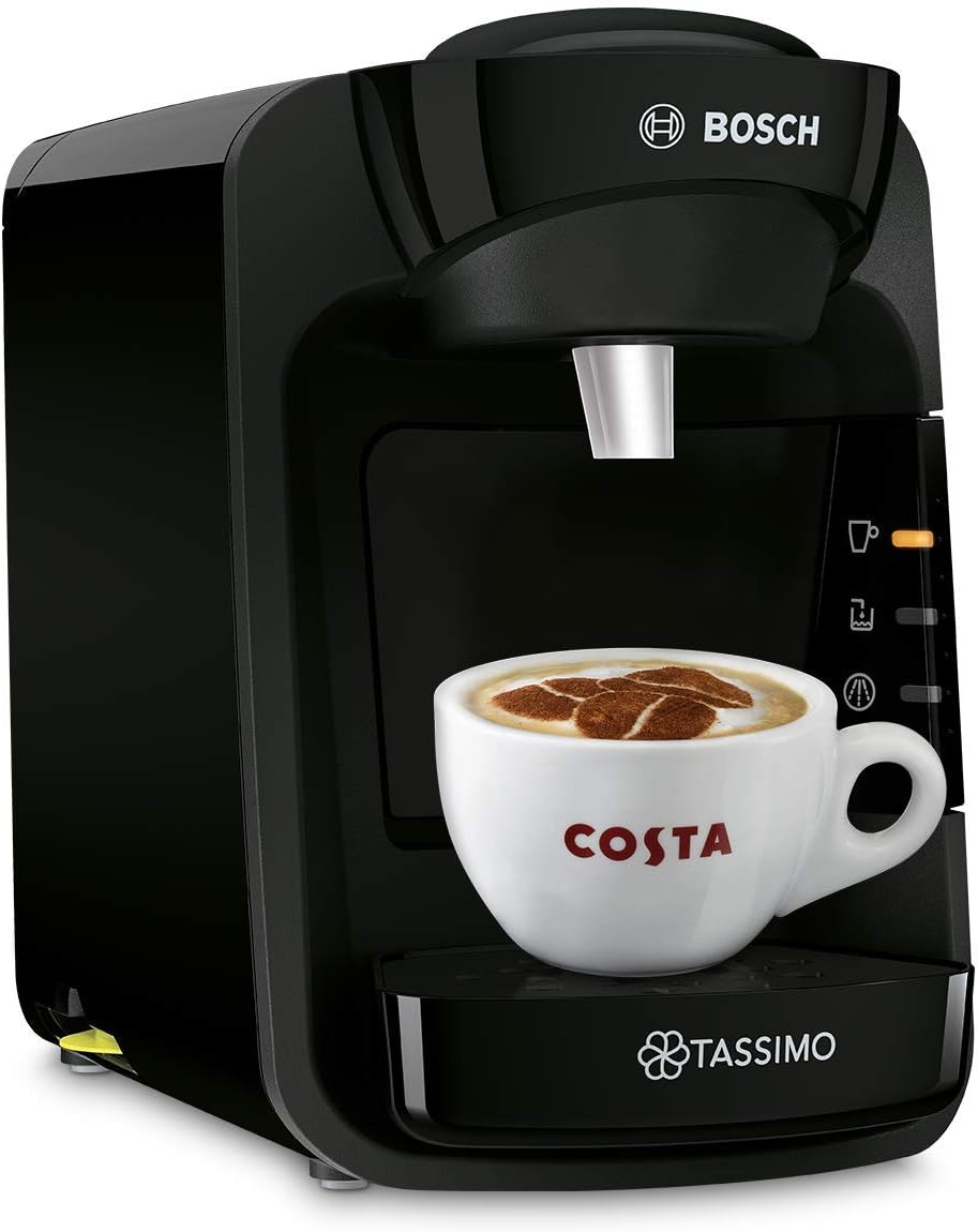 Bosch TAS3102GB NEW Pod Coffee Maker Sunny 'Special Edition' 1300w 0.8L Black