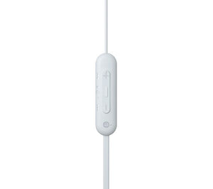 Sony WI-C100 Bluetooth Wireless In-Ear Headphones with Mic/Remote, White