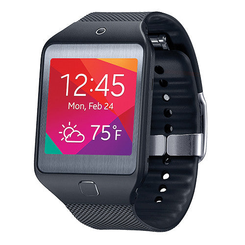 Samsung Gear 2 Neo (Sm-R3810Zkaxar) Charcoal Black Case + Charcoal Strap