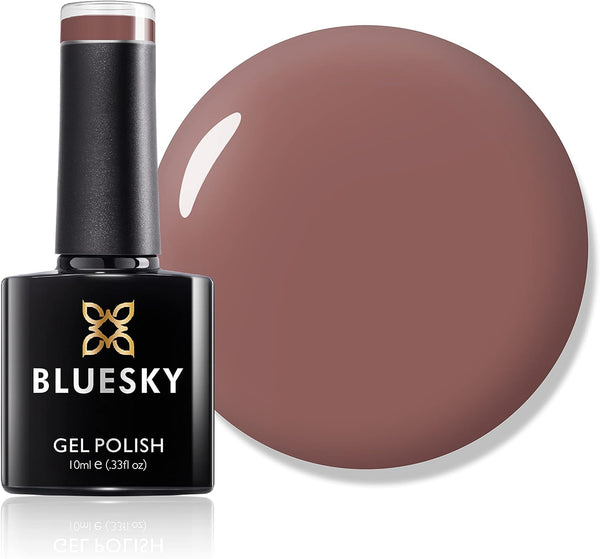 2 x Bluesky Gel Polish Light Brown A43 10 ml Gel Dissolvable Nail Polish Brown - Rebx.co.uk